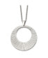 ფოტო #1 პროდუქტის Polished Circle Pendant on a Cable Chain Necklace