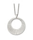 Polished Circle Pendant on a Cable Chain Necklace