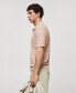 ფოტო #2 პროდუქტის Men's Openwork Knit Cotton Polo