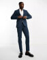 New Look single breasted skinny suit jacket in dark blue