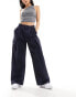 Фото #2 товара River Island wide leg cargo trouser in navy