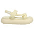 Фото #1 товара Puma Suede Mayu Summer Platform Womens Off White Casual Sandals 383379-03