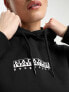 Фото #2 товара Napapijri Box logo cropped fleece hoodie in black