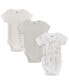 Baby Boys Baby 3-Pack Natural Leaves Bodysuits