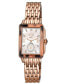 ფოტო #1 პროდუქტის Women's Bari Tortoise Rose Gold-Tone Stainless Steel Watch 34mm