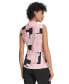 Women's Geometric-Print Mock-Neck Top