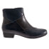 Фото #1 товара Trotters Maci T2263-463 Womens Blue Wide Leather Ankle & Booties Boots 6.5