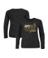 ფოტო #1 პროდუქტის Women's Black Baltimore Ravens 2023 AFC North Division Champions Plus Size Conquer Long Sleeve Crew Neck T-shirt