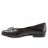 Фото #4 товара Trotters Aubrey T1850-001 Womens Black Leather Ballet Flats Shoes 6.5