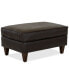 CLOSEOUT! Austian 34" Leather Ottoman, Created for Macy's