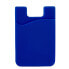 Фото #1 товара Samoprzylepne etui kieszeń na karty kredytowe na tył telefonu silikon niebieskie