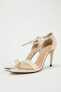 High-heel sandals with ankle strap
