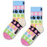 HS BY HAPPY SOCKS Flower stripe crew socks