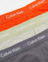 Calvin Klein low rise cotton stretch trunks 3 pack in multi