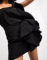 Фото #3 товара Bardot ruffle mini dress in black