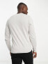 Фото #2 товара ASOS DESIGN knitted cotton jumper in light grey