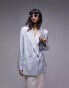 Topshop co-ord straight blazer in seafoam blue Синий, 40 - фото #2