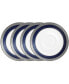 Фото #1 товара Odessa Cobalt Platinum Set of 4 Saucers, Service For 4