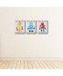 Фото #3 товара Gear Up Robots - Wall Art Room Decor - 7.5 x 10 inches - Set of 3 Prints