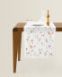 Фото #1 товара Cotton table runner with lace trim
