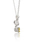 ფოტო #2 პროდუქტის Snoopy and Woodstock 3D Pendant Necklace, 16 + 2'' Chain