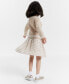 Фото #3 товара Little Girls Cardigan & Gingham Dress Set