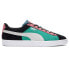 Фото #2 товара Puma Suede Classix Fly Lace Up Mens Black, Blue, Pink, White Sneakers Casual Sh