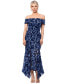 ფოტო #1 პროდუქტის 3D-Floral Off-The-Shoulder Gown