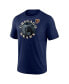Фото #3 товара Men's Heather Navy Chicago Bears Sporting Chance Tri-Blend T-shirt