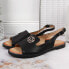 Фото #2 товара Black Sandals with ornament W Filippo