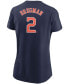 Women's Alex Bregman Navy Houston Astros Name Number T-shirt