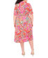 ფოტო #2 პროდუქტის Plus Size Paisley-Print Midi Dress