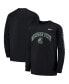 ფოტო #1 პროდუქტის Big Boys Black Michigan State Spartans Arch and Logo 2-Hit Long Sleeve T-shirt