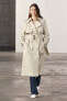 Zw collection trench coat with belt