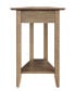 Фото #5 товара 24" Rubber wood AH Wedge End Table with Shelf