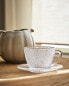 Фото #7 товара Glass teacup with raised design