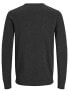 JJEBASIC KNIT CREW NECK NOOS Men´s Sweater Dark Grey Melange