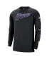 ფოტო #2 პროდუქტის Men's Black Utah Jazz 2023/24 City Edition Max90 Expressive Long Sleeve T-shirt