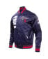 Фото #2 товара Men's Navy Philadelphia 76ers 2023/24 City Edition Satin Full-Snap Jacket