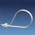 Panduit Cable Tie - 2-Piece - 4.0"L (102mm) - Miniature - Nylon - Natural - 100pc - Nylon - 10.2 cm