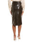 Фото #2 товара Jaclyn Smith Croc-Embossed Pencil Skirt Women's Brown 10