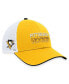 ფოტო #1 პროდუქტის Men's Gold Pittsburgh Penguins Authentic Pro Rink Trucker Adjustable Hat