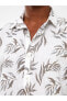 Фото #4 товара Рубашка мужская LC Waikiki Regular Fit Kısa Kollu Desenli Poplin Erkek Gömlek