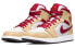 Jordan Air Jordan 1 mid 耐磨 中帮 复古篮球鞋 男款 米红色 / Кроссовки Jordan Air Jordan 554724-201