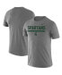 Фото #2 товара Men's Heathered Gray Michigan State Spartans Team DNA Legend Performance T-shirt