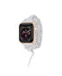 Фото #1 товара Ремешок POSH TECH Silver-Tone White для Apple Watch 42mm