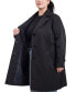 Фото #3 товара Women's Plus Size Single-Breasted Reefer Trench Coat, Created for Macy's
