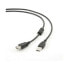 Фото #1 товара удлинительный USB-кабель GEMBIRD 3m USB 2.0 A M/FM Чёрный 3 m