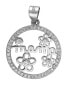 Beautiful silver pendant for mom P0000787