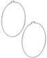 Фото #1 товара Серьги Essentials Now This Large Wire Hoop SilverPlate